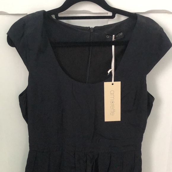 Amorette Black Dress Size 8 - Picture 2 of 7